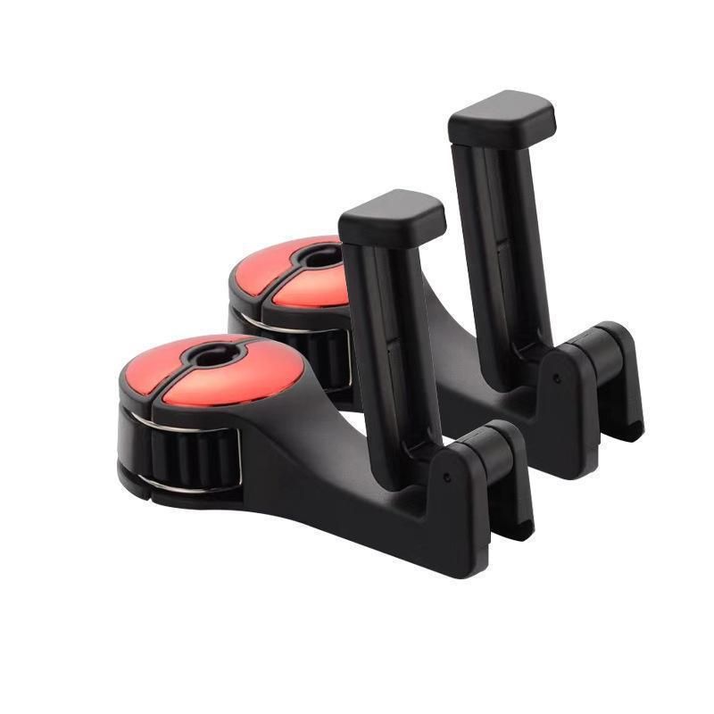 2pcs Car hook Creative mobile phone holder, hidden in-car vehicle hook for hanging bags, adjustable.