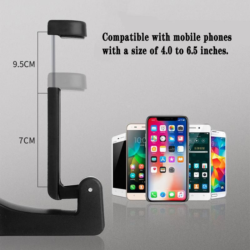 2pcs Car hook Creative mobile phone holder, hidden in-car vehicle hook for hanging bags, adjustable.