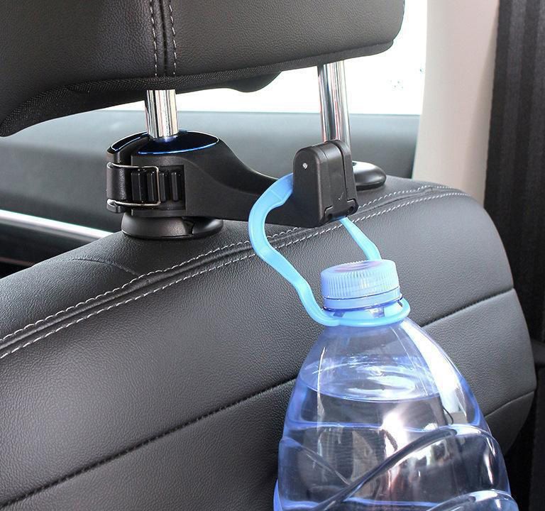 2pcs Car hook Creative mobile phone holder, hidden in-car vehicle hook for hanging bags, adjustable.