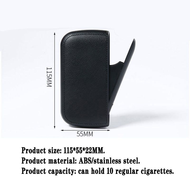 Automatic Waterproof Cigarette Case - Slim Aluminum Metal Holder with One-Hand Operation, 10-Cigarette Capacity, Durable Travel Essentials, Ideal Gift for Men (Compact & Portable Design)