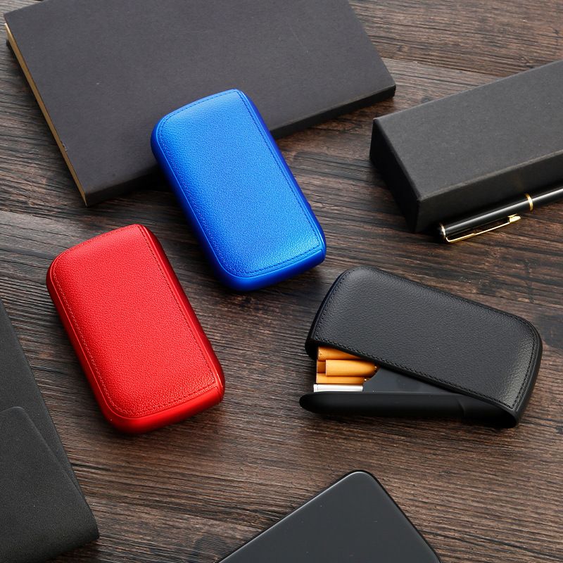 Automatic Waterproof Cigarette Case - Slim Aluminum Metal Holder with One-Hand Operation, 10-Cigarette Capacity, Durable Travel Essentials, Ideal Gift for Men (Compact & Portable Design)