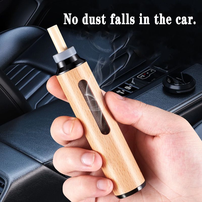 Car ashtray that doesn't drop ashes, in-car cigarette lighter, portable anti-ash cigarette holder, portable non-flicking car ashtray.