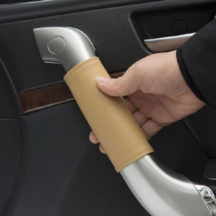 2 PCS Universal All-Season Car Interior Door Handle Protective Cover - Decorative Durable Handle Guard for Sedans, Vehicles & Automotive Accessories