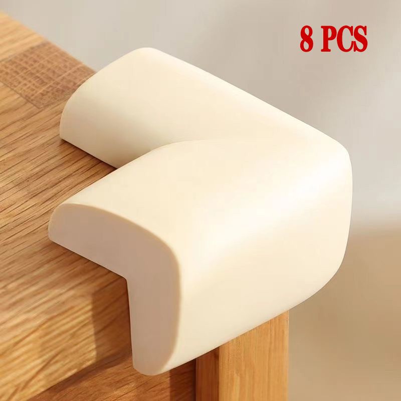 8pcs Baby Proofing Corner Guards - Anti-Collision Soft Padding Edge Protectors for Table, Cabinet, Bed Corners - Universal Safety Bumper Guards for Infant Home Childproofing