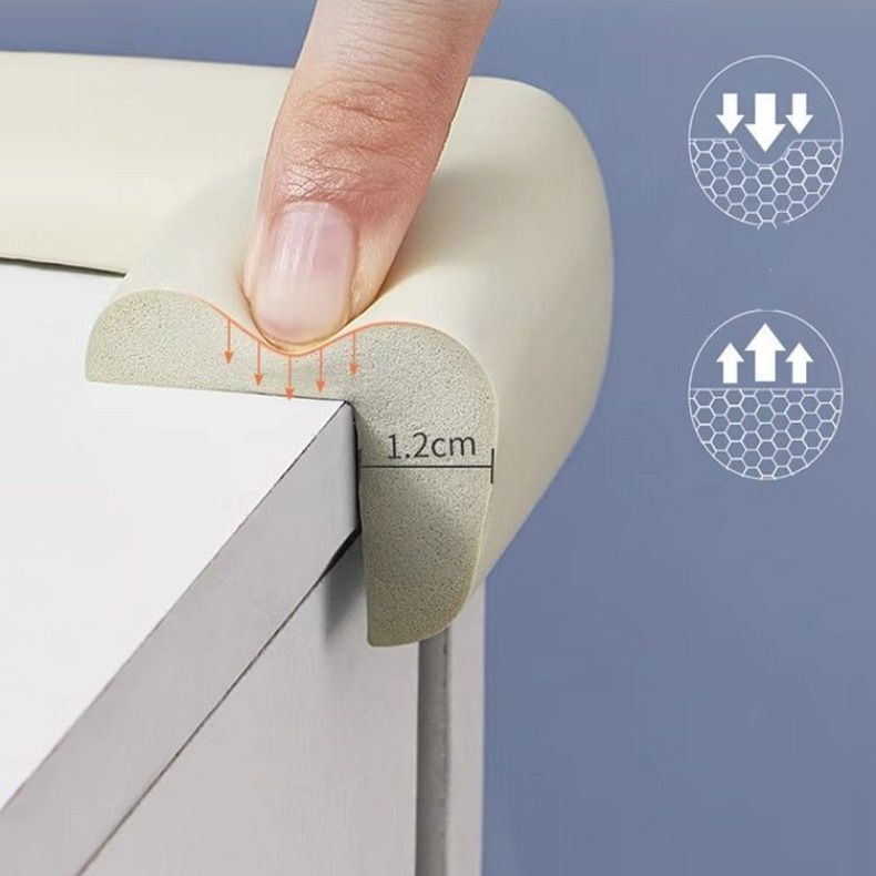 8pcs Baby Proofing Corner Guards - Anti-Collision Soft Padding Edge Protectors for Table, Cabinet, Bed Corners - Universal Safety Bumper Guards for Infant Home Childproofing
