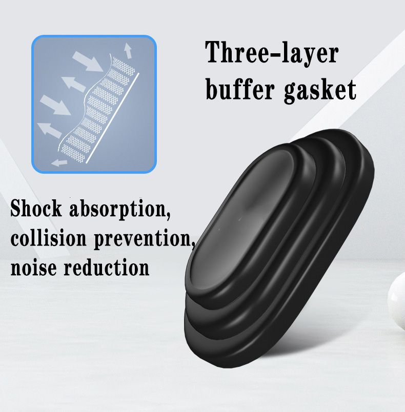 10PCS Automotive Silicone Shock-Absorbing Buffer Pads - Car Door Anti-Vibration Noise Reduction Strips, Impact-Resistant Adhesive for Quiet Closing