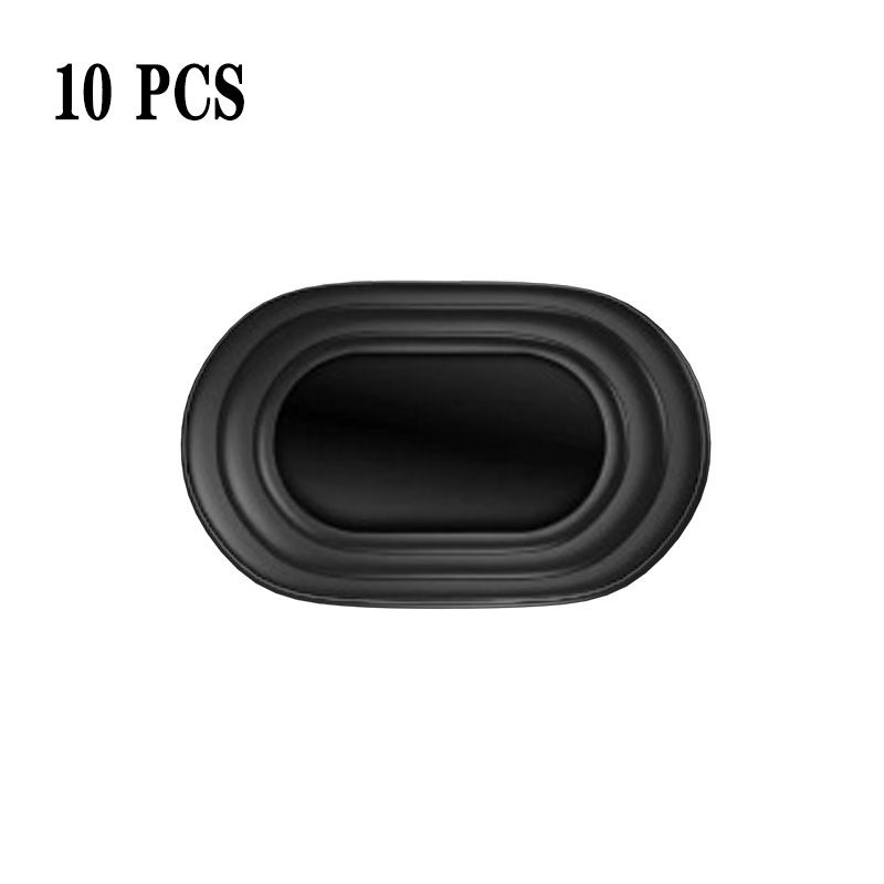 10PCS Automotive Silicone Shock-Absorbing Buffer Pads - Car Door Anti-Vibration Noise Reduction Strips, Impact-Resistant Adhesive for Quiet Closing