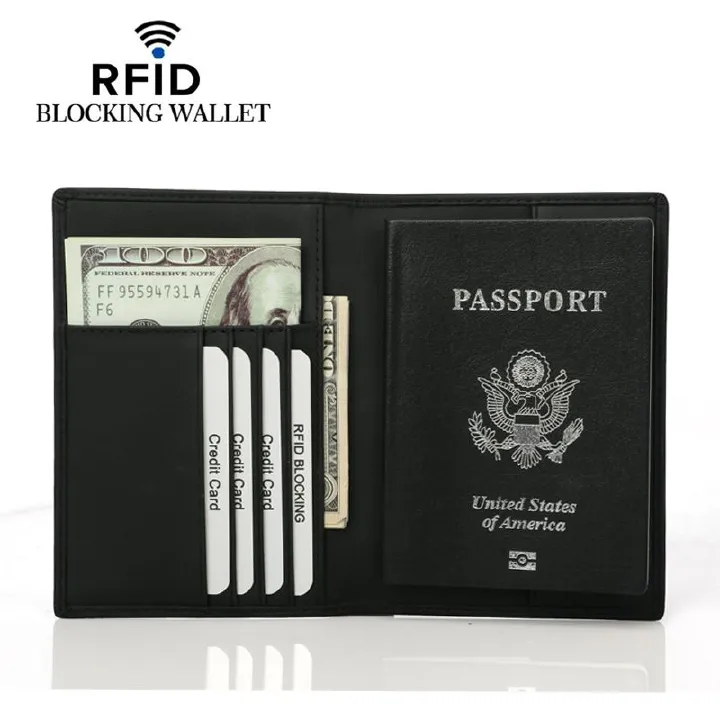 New style RFID top-layer cowhide passport holder, a storage bag and protective cover for men's and women's boarding passes and passport books