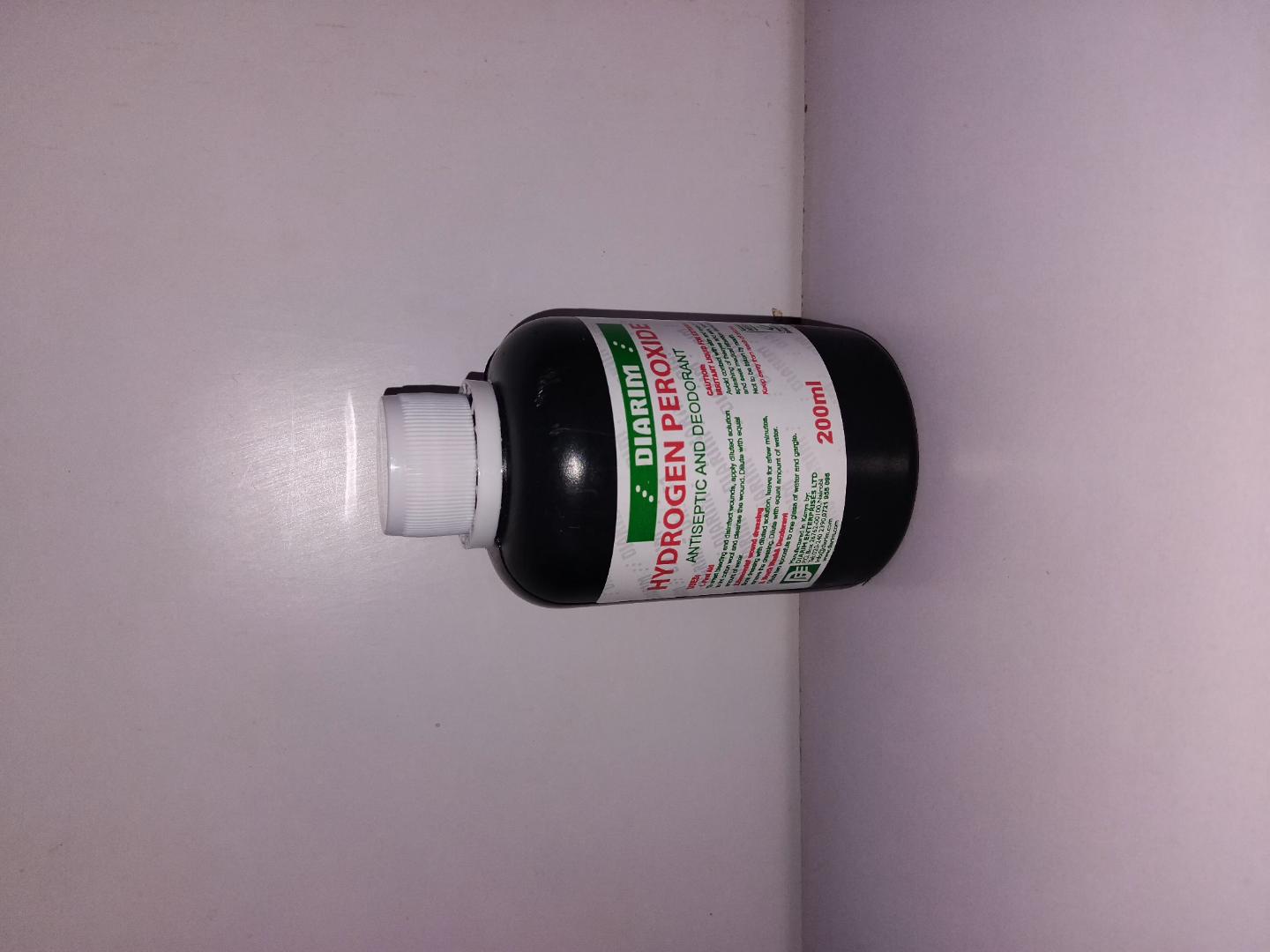 DIARIM HYDROGEN PEROXIDE- A perfect solution for wound dressing,arresting bleeding  and also can be used as mouthwash/ deodorant! try it today