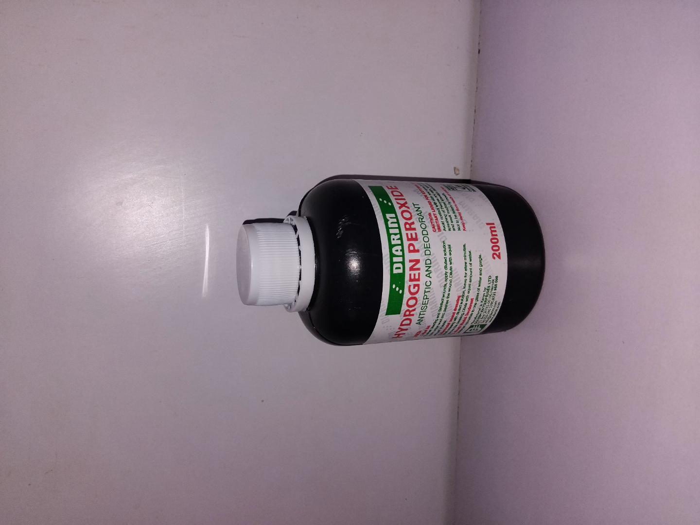 DIARIM HYDROGEN PEROXIDE- A perfect solution for wound dressing,arresting bleeding  and also can be used as mouthwash/ deodorant! try it today