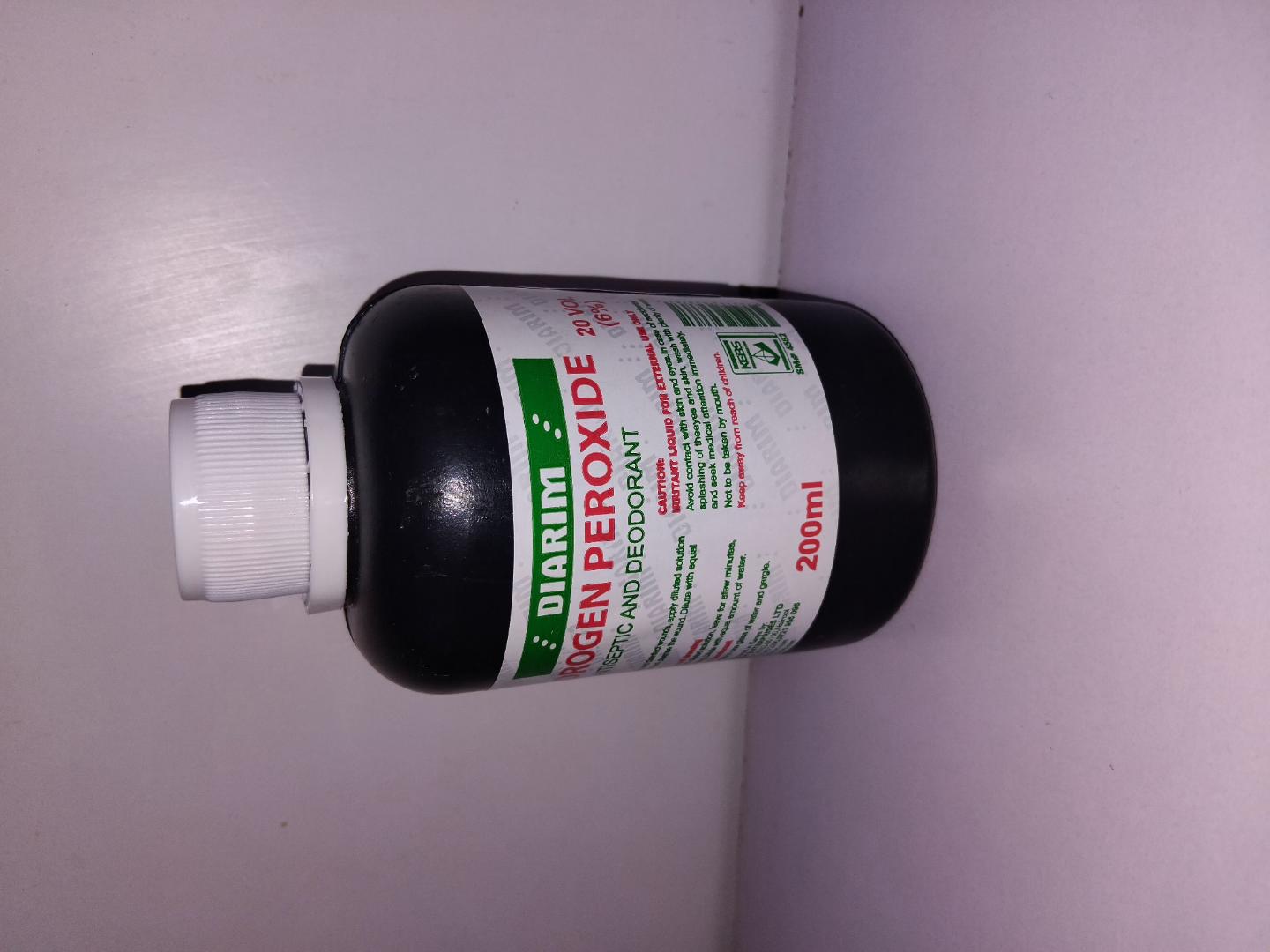 DIARIM HYDROGEN PEROXIDE- A perfect solution for wound dressing,arresting bleeding  and also can be used as mouthwash/ deodorant! try it today