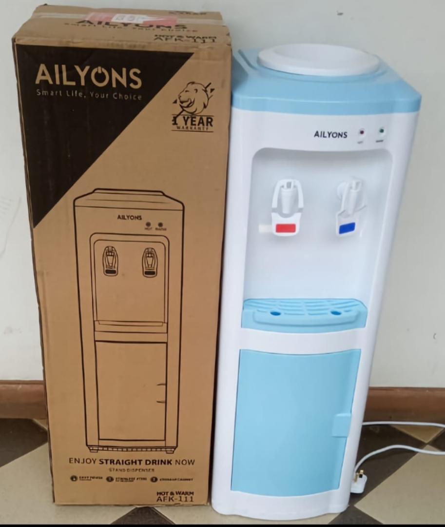 AILYONS AFK-111 Household Appliance Hot and normal standing Water Dispenser with Storage Cabinet 2 Faucets Kitchen Appliance