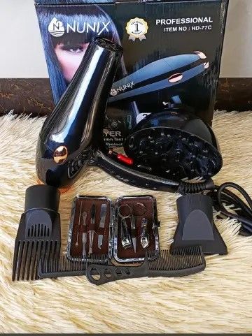 Nunix Blow Dry Hair Dryer-2400W- xperience professional-grade hair styling with the powerfuL