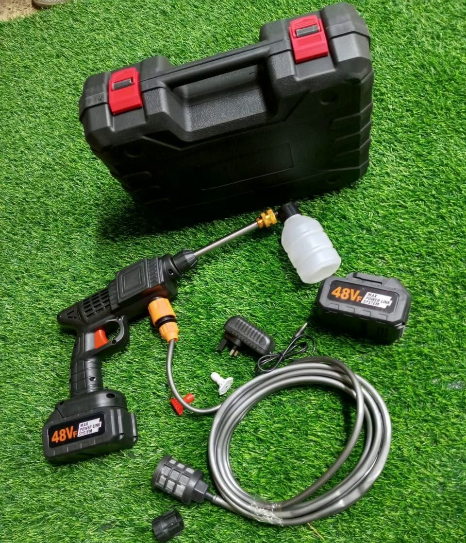 cordless pressure washer
48v
2 batteries