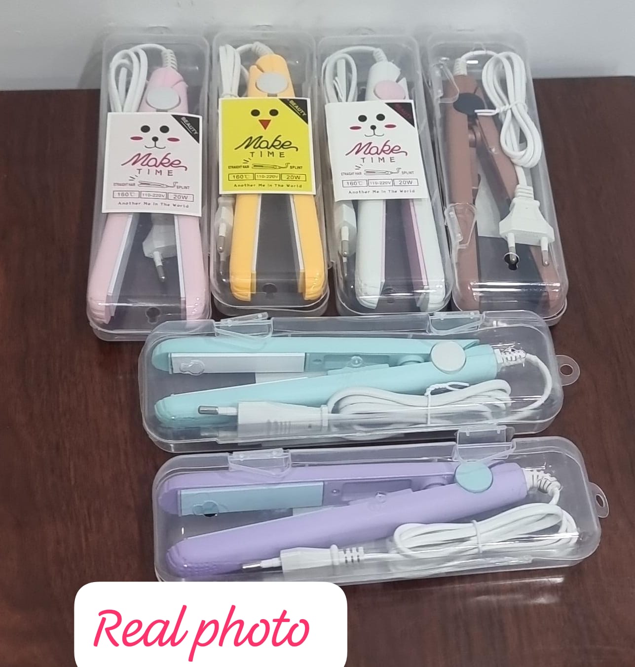 DUO PURPOSE THERMAL SEALER OR MINI HAIR STRAIGHTENER HEAT SEALER  BAG SEALER HEAT SEAL MACHINE, 110V MANUAL HEAT SEALER FOR PLASTIC/POLY/COOKIE BAGS, 8 REPLACEMENT PARTS & TEFLON CLOTH
