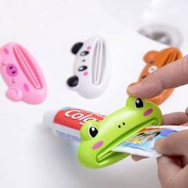 EMOJI TOOTHPASTE SQUEEZER  CARTOON ANIMAL PLASTIC FROG CAT PANDA PIG SHAPED TOOTHPASTE CREAM SQUEEZERS FOR MULTIPLE PURPOSES