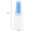 SILICONE OIL BOTTLE WITH ATTACHED SILICONE BRUSH SILICONE OIL BOTTLE BRUSH， BBQ/PASTRY BASTING BRUSHES,SILICONE COOKING GRILL BARBECUE BAKING PASTRY OIL/HONEY/SAUCE BOTTLE BRUSH