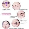 8 DIFFERENT SHAPES EYEBROW SHAPER EYEBROW STENCILS, EYEBROW TEMPLATE, EYEBROW SHAPING KIT,8 STYLES REUSABLE EYEBROW STENCIL WITH HANDLE AND STRAP, WASHABLE REUSABLE EYEBROW POSITIONING TOOL