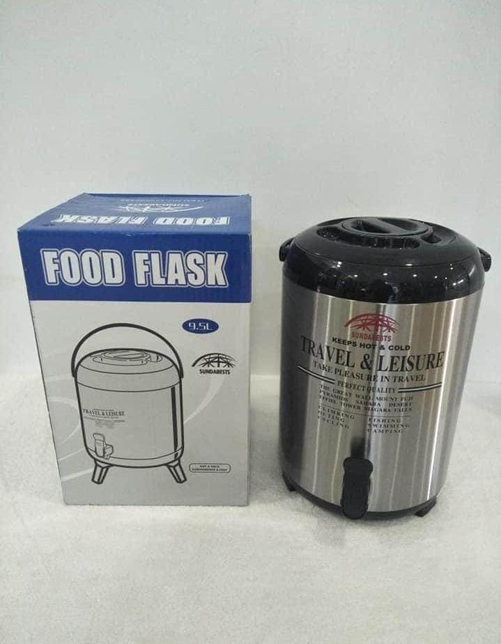 TEA URN INSULATED BEVERAGE DISPENSER HOT DRINK DISPENSER WITH 304 STAINLESS STEEL INTERIOR, COLD & HOT WATER DISPENSER FOR PARTIES, HOT WATER URN WITH STAND FOR COFFEE CHOCOLATE TEA MILK.