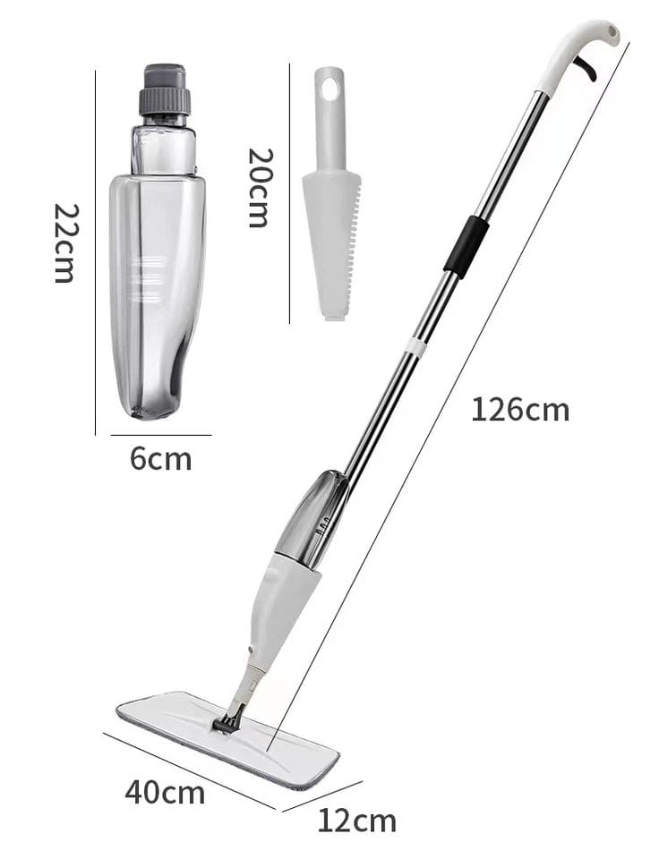 HEALTHY SPRAY MOP SPRAY MOP FOR FLOORS CLEANING: WET DRY HARDWOOD FLOOR MOPS WITH 4 WASHABLE REUSABLE PADS FOR SWIFFER POWERMOP - FLAT MOP WITH SPRAYER FOR TILE WOOD LAMINATE VINYL