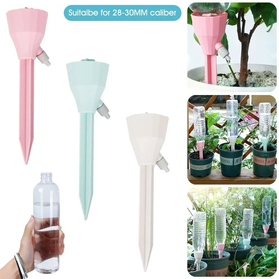 AUTOMATIC WATERING DEVICE PLANTS DRIP IRRIGATION SYSTEM FOR FLOWER PLANTS INDOOR OUTDOOR DRIP DEVICE CREATIVE GARDEN SUPPLIESPLANT SELF WATERING SPIKES,POTTED PLANT DRIP IRRIGATION SLOW AUTOMATIC