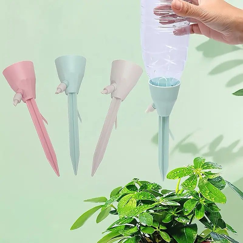 AUTOMATIC WATERING DEVICE PLANTS DRIP IRRIGATION SYSTEM FOR FLOWER PLANTS INDOOR OUTDOOR DRIP DEVICE CREATIVE GARDEN SUPPLIESPLANT SELF WATERING SPIKES,POTTED PLANT DRIP IRRIGATION SLOW AUTOMATIC