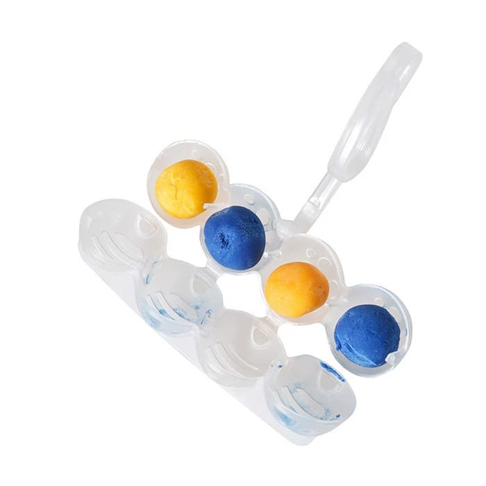 4 IN 1TOILET MAGIC CLEANING BALLS RIM HANGER TOILET BOWL CLEANER, HELPS TO CLEAN THE TOILET BOWL, ALSO AS AIR FRESHENER HAS A GREAT SCENT