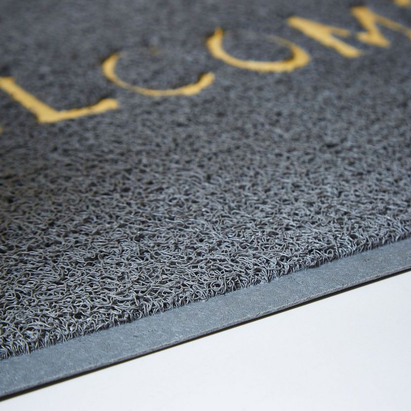 WELCOME DOOR STEP ROUGH RAG CARPET WELCOME FRONT DOOR MAT, HEAVY DUTY EASY CLEAN DOORMAT INDOOR OUTDOOR, WATERPROOF QUICK DRY FLOOR MAT FOR HOME, GARAGE, HIGN TRAFFIC AREAS, NON SLIP