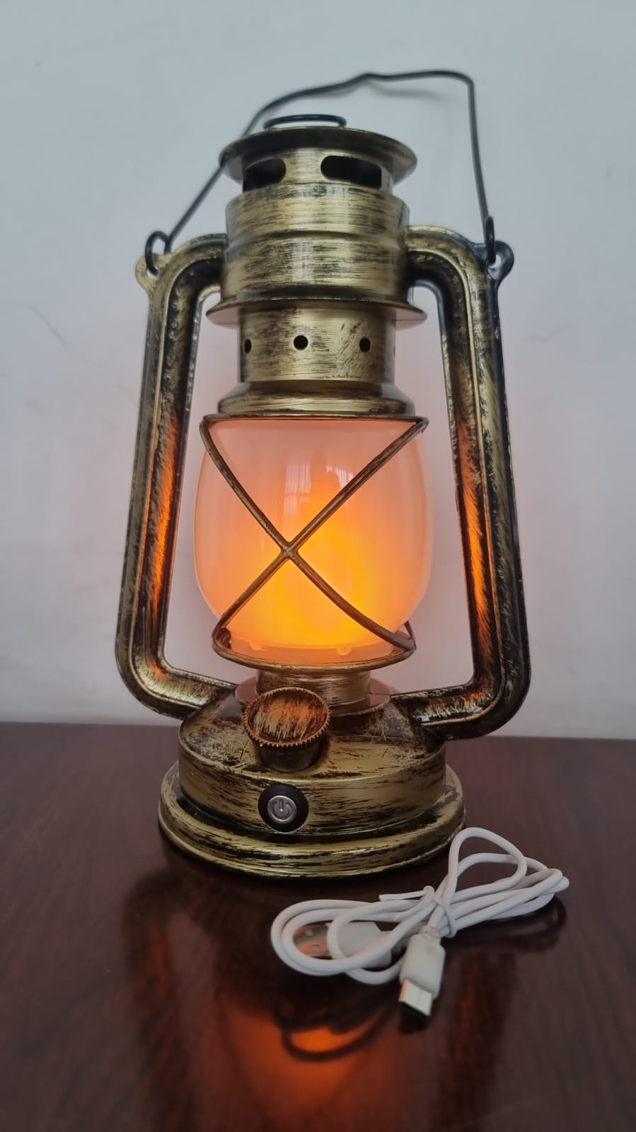LANTERN LED BATTERY VINTAGE  DESIGN 35CM LED LANTERN POWERED CAMPING LAMP OUTDOOR HANGING LANTERN FLICKERING FLAME 7 STILL FLAME RECHARGEABLE RETRO LANTERNS