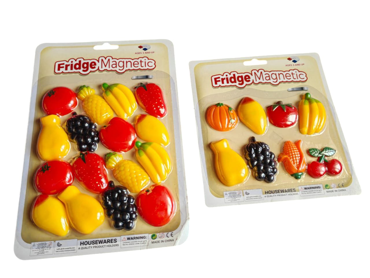 FRUIT FRIDGE MAGNETS VEGETABLE REFRIGERATOR MAGNETS FRUIT WHITEBOARD MAGNETIC STICKERS FOR HOME DECORATION 8/16 PIECES (FRUIT AND VEGETABLE)