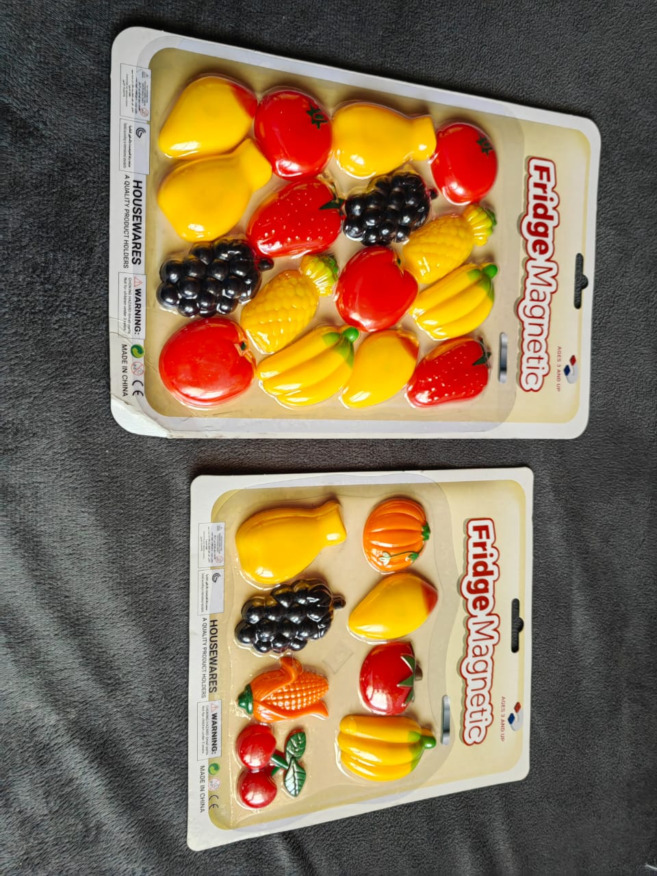 FRUIT FRIDGE MAGNETS VEGETABLE REFRIGERATOR MAGNETS FRUIT WHITEBOARD MAGNETIC STICKERS FOR HOME DECORATION 8/16 PIECES (FRUIT AND VEGETABLE)