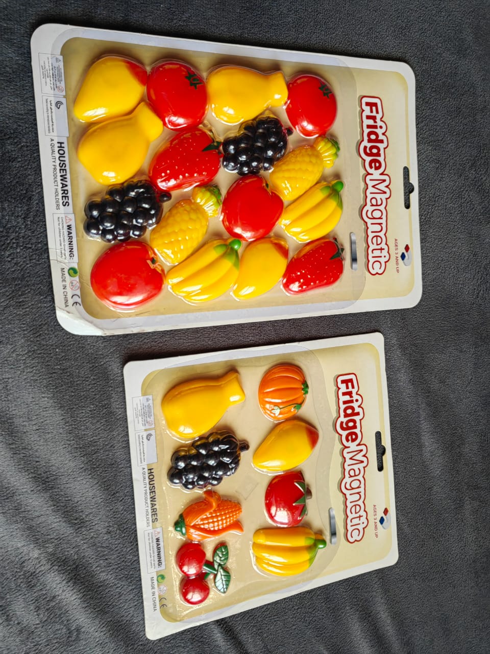 FRUIT FRIDGE MAGNETS VEGETABLE REFRIGERATOR MAGNETS FRUIT WHITEBOARD MAGNETIC STICKERS FOR HOME DECORATION 8/16 PIECES (FRUIT AND VEGETABLE)