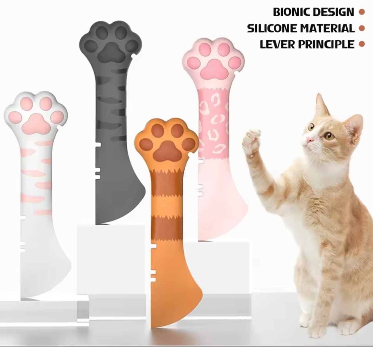 Silicone Pet Wet Food Can Lid Cover & Multipurpose Spoon/ Can Opener for Cats & Dogs