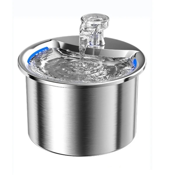 Electric Stainless Steel Pet Water Fountain/dispenser in Kenya. With Silent Water Pump, Faucet and Filters. Stainless Steel + PC + PP