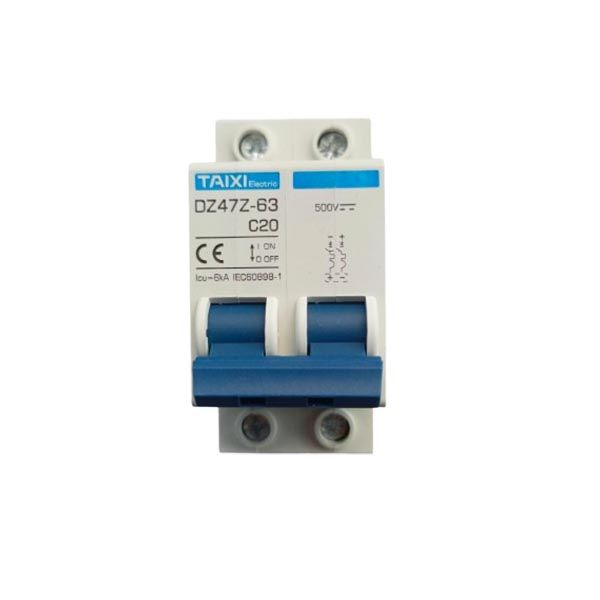 20A DC Mini Circuit Breaker 2P 500V Taixi