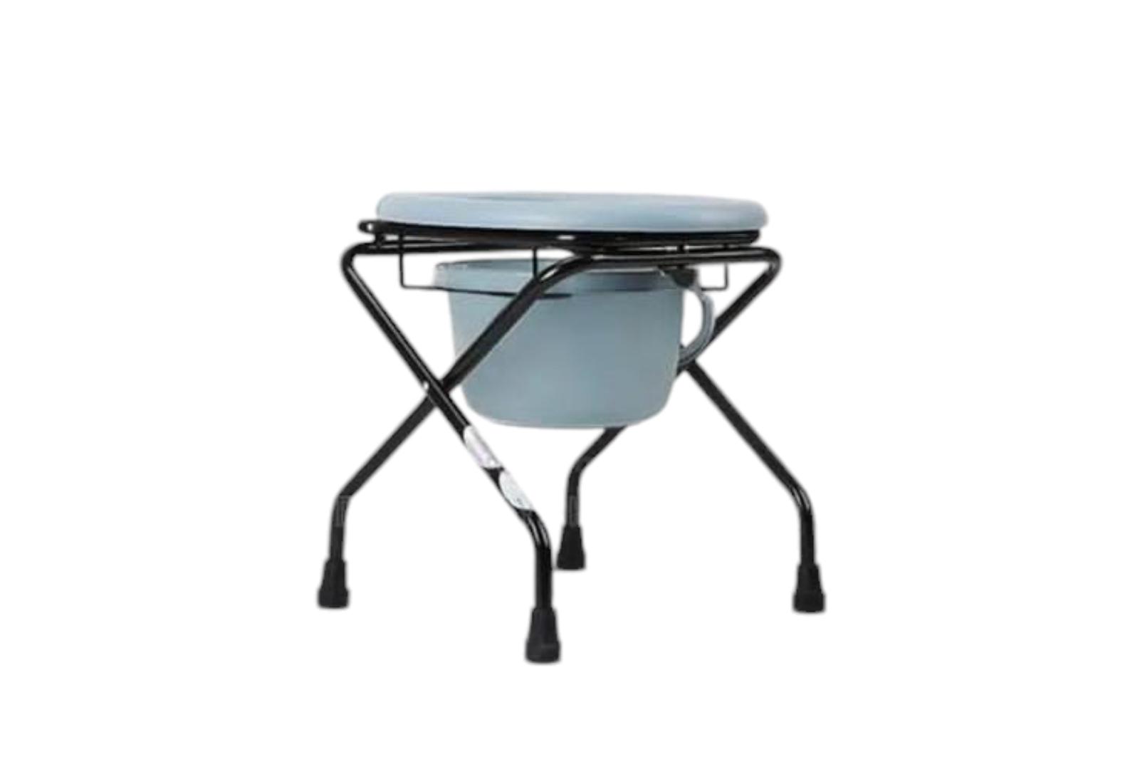 COMMODE STOOL - A bedside commode is a portable toilet. It has no water supply or drainage and can be easily moved around for convenience. It is a great help to people who can't walk to the bathroom b