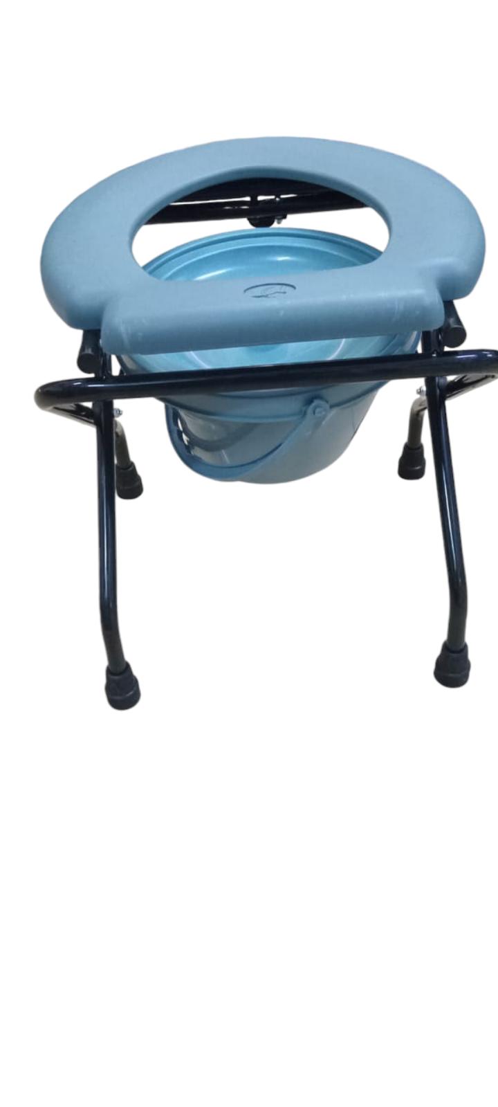 COMMODE STOOL - A bedside commode is a portable toilet. It has no water supply or drainage and can be easily moved around for convenience. It is a great help to people who can't walk to the bathroom b
