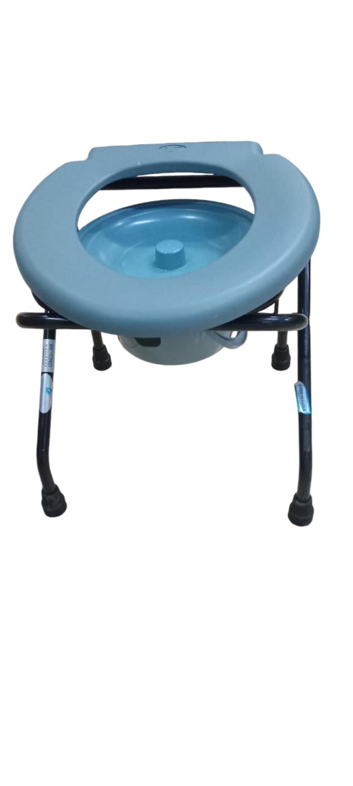 COMMODE STOOL - A bedside commode is a portable toilet. It has no water supply or drainage and can be easily moved around for convenience. It is a great help to people who can't walk to the bathroom b