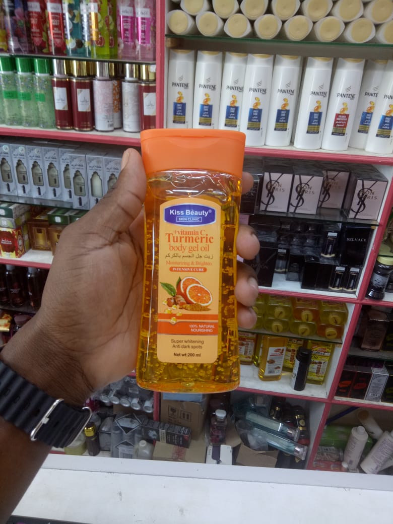 Kiss Beauty Whitening & Moisturising Turmeric Body Gel Oil -200ML
