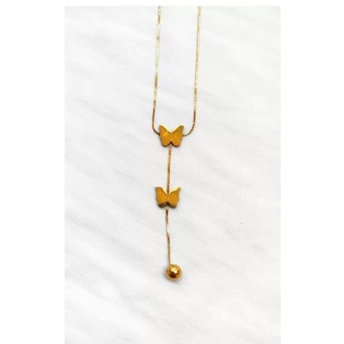 Fashion Golden Butterfly Necklace Pendant For Women&Girls