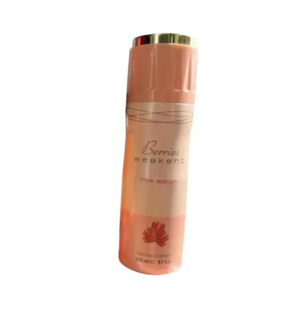 Berries Weekend Pink Edition women body spray 200ml long lasting fragrance