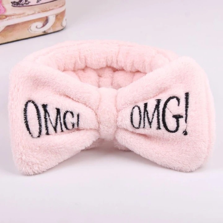 OMG Head Band Microfiber Bow Tie Headbands Make up Headband Spa Bandeau Hair Band Bowknot Wrap Hair