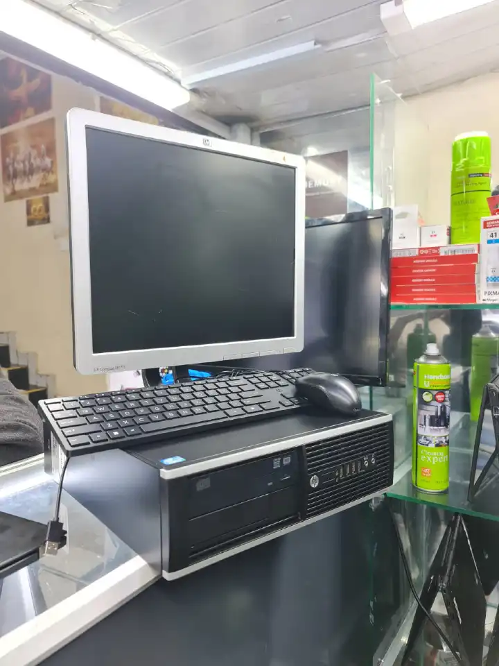 Refurbished HP COMPAQ INTEL CORE I5-8GB RAM, 500GB HDD-3.0GHz Desktop computer + 17" Monitor-Black,windows 10 office 2016 pre installed