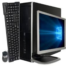 Refurbished HP COMPAQ INTEL CORE I5-8GB RAM, 500GB HDD-3.0GHz Desktop computer + 17" Monitor-Black,windows 10 office 2016 pre installed
