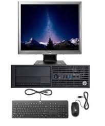 Refurbished HP COMPAQ INTEL CORE I5-8GB RAM, 500GB HDD-3.0GHz Desktop computer + 17" Monitor-Black,windows 10 office 2016 pre installed