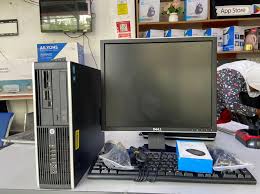 Refurbished HP COMPAQ INTEL CORE I5-8GB RAM, 500GB HDD-3.0GHz Desktop computer + 17" Monitor-Black,windows 10 office 2016 pre installed