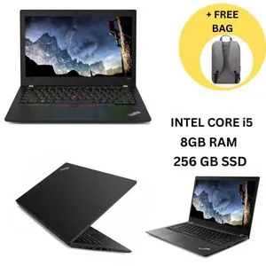 Refurbished Lenovo Thinkpad x280 core i5 8th generation 8GB RAM 256GB SSD, 12.5 Inches ultraportable business laptop, HD camera, USB Type c, USB and HDMI + free Bag