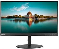 Lenovo Refurbished Monitor Edge To Edge 24 Inches Full HD 1920x1080. High Resolution 24 Inches IPS. Frameless Display Technology PLUS Free HDMI Cable And Power cord