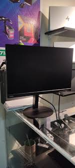 Lenovo Refurbished Monitor Edge To Edge 24 Inches Full HD 1920x1080. High Resolution 24 Inches IPS. Frameless Display Technology PLUS Free HDMI Cable And Power cord