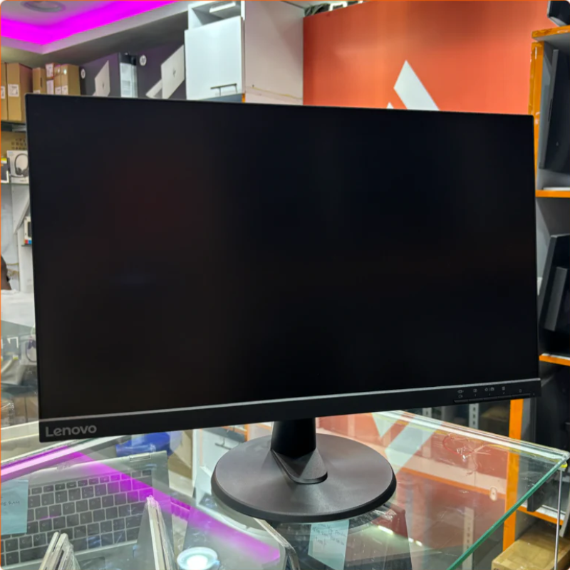 Lenovo Refurbished Monitor Edge To Edge 24 Inches Full HD 1920x1080. High Resolution 24 Inches IPS. Frameless Display Technology PLUS Free HDMI Cable And Power cord